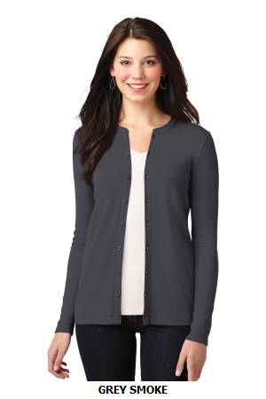 Port Authority Ladies Concept Stretch Button-Front Cardigan. LM1008.