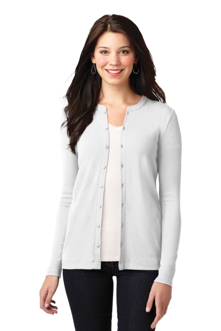 Port Authority® Ladies Concept Stretch Button-Front Cardigan. LM1008.