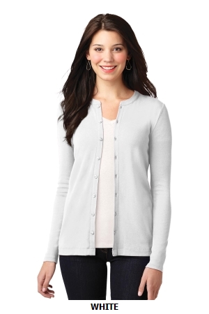 Port Authority® Ladies Concept Stretch Button-Front Cardigan. LM1008.