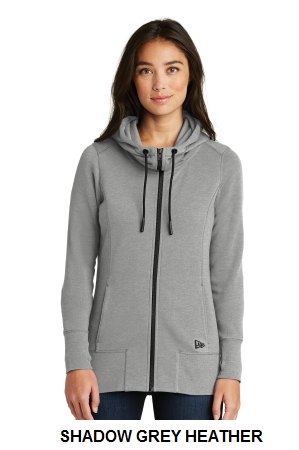 NEW ERA LADIES TRI-BLEND FLEECE FULL-ZIP HOODIE.  NEW ERA  LNEA511