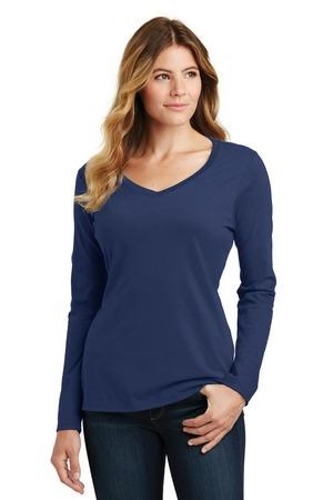 Port & Company? Ladies Long Sleeve Fan Favorite V-Neck Tee. LPC450VLS.