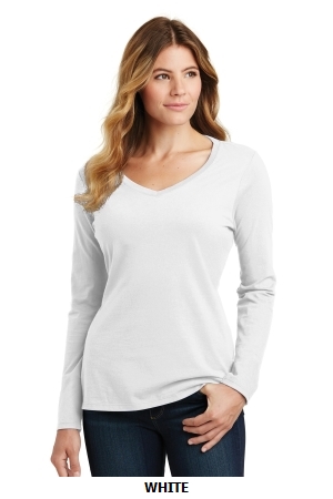 Port & Company? Ladies Long Sleeve Fan Favorite V-Neck Tee. LPC450VLS.