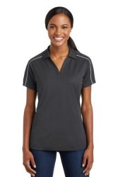 Sport-Tek Ladies Micropique Sport-Wick Piped Polo. LST653.