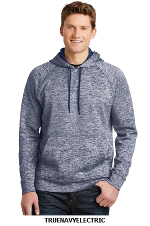 Sport-Tek® PosiCharge® Electric Heather Fleece Hooded Pullover. ST225.