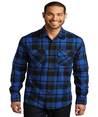 PORT AUTHORITY PLAID FLANNEL SHIRT.  PORT A.  W668