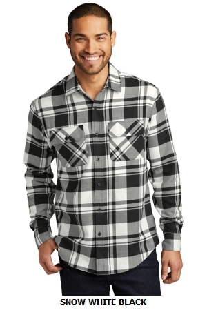 PORT AUTHORITY PLAID FLANNEL SHIRT.  PORT A.  W668