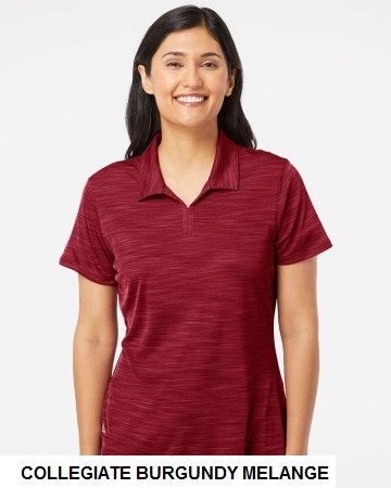 Adidas A403 - Women's Melange Polo.  ADIDAS  A403