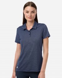 Adidas Womens 4-Way Stretch Printed Polo.  ADIDAS  A717