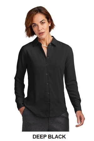 Brooks Brothers Womens Full-Button Satin Blouse.  BROOKS BROS  BB18007