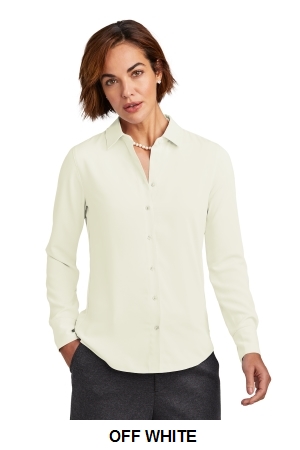 Brooks Brothers Womens Full-Button Satin Blouse.  BROOKS BROS  BB18007