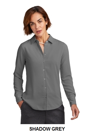 Brooks Brothers Womens Full-Button Satin Blouse.  BROOKS BROS  BB18007