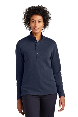 Brooks Brothers Womens Mid-Layer Stretch 1/2-Button.  BROOKS BROS  BB18203