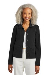 Brooks Brothers Womens Mid-Layer Stretch Button Jacket.  BROOKS BROS  BB18205