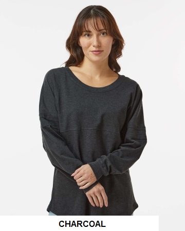 Boxercraft - Womens Pom Pom Long Sleeve Jersey T-Shirt - BW3514.  BOXERCRAFT  BW3514