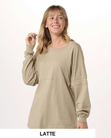 Boxercraft - Womens Pom Pom Long Sleeve Jersey T-Shirt - BW3514.  BOXERCRAFT  BW3514