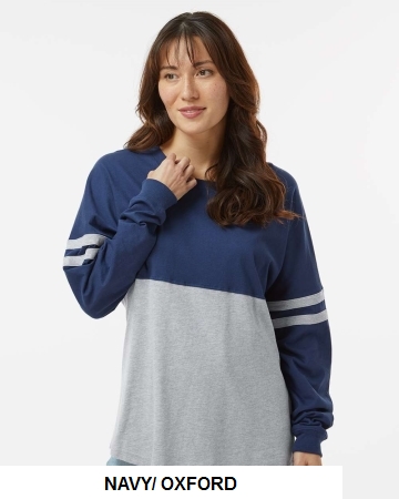 Boxercraft - Womens Pom Pom Long Sleeve Jersey T-Shirt - BW3514.  BOXERCRAFT  BW3514