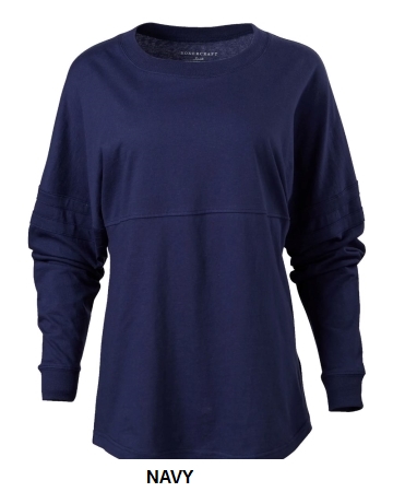 Boxercraft - Womens Pom Pom Long Sleeve Jersey T-Shirt - BW3514.  BOXERCRAFT  BW3514