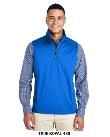 Ash City - Core 365 Men's Techno Lite Three-Layer Knit Tech-Shell Quarter-Zip Vest  (CE709)