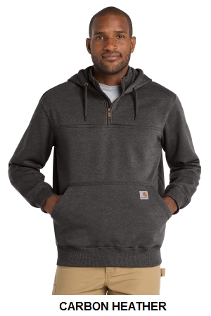 Carhartt Rain Defender Paxton Heavyweight Hooded Zip Mock Sweatshirt.  CARHARTT  CT100617
