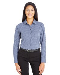 Devon & Jones CrownLux Performance Ladies Tonal Mini Check Shirt (DG535W)