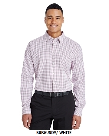 Devon & Jones CrownLux Performance Mens Micro Windowpane Shirt  (DG540)