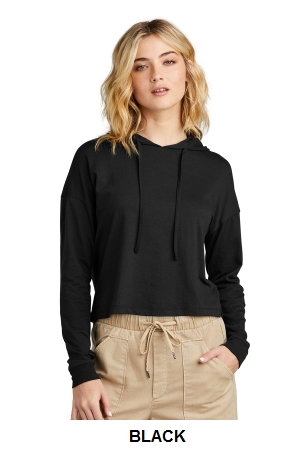 District Womens Perfect Tri Midi Long Sleeve Hoodie.  D.THREADS  DT1390L