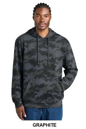 District Wash Camo Fleece Hoodie.  D.THREADS  DT2200C