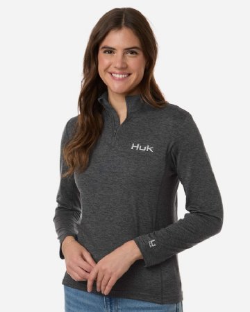HUK Women's Coldfront+ Quarter-Zip Pullover.  HUK  H6130024