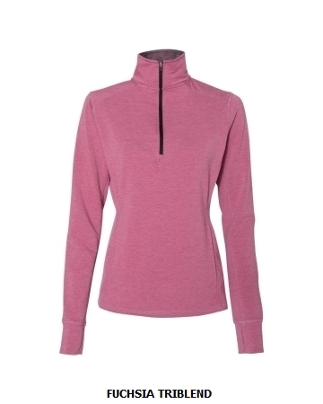 J America Ladies Omega Stretch Quarter-Zip (JA8433)