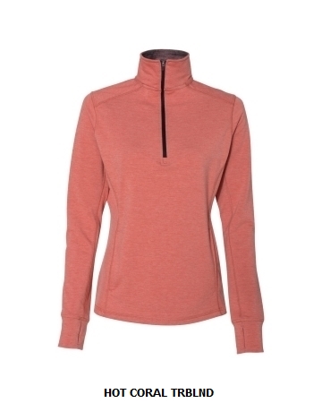 J America Ladies Omega Stretch Quarter-Zip (JA8433)