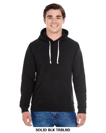 J America Adult Triblend Pullover Fleece Hood", (JA8871)