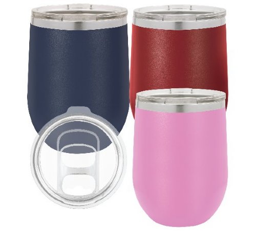 12 OZ . POLAR CAMEL STEMLESS TUMBLER WITH EXTRA LID