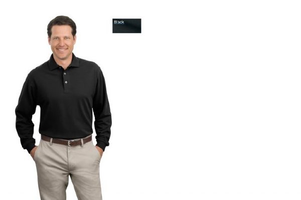 Port Authority® Long Sleeve Pique Knit Polo. K320.