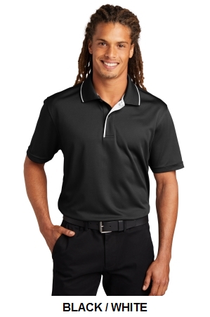 Sport-Tek Dri-Mesh Polo with Tipped Collar and Piping.  PORT A.  K467