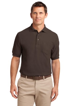 Port Authority? Silk Touch? Polo with Pocket. K500P.