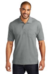 Port Authority Silk Touch Polo with Pocket.  PORT A.  K500P