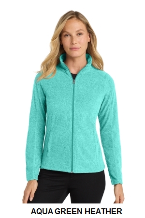Port Authority Womens Heather Microfleece Full-Zip Jacket.  PORT A.  L235
