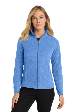 Port Authority Womens Heather Microfleece Full-Zip Jacket.  PORT A.  L235