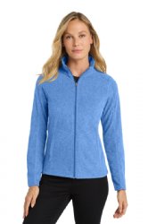 Port Authority Womens Heather Microfleece Full-Zip Jacket.  PORT A.  L235