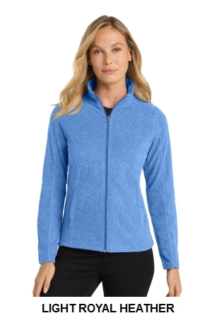 Port Authority Womens Heather Microfleece Full-Zip Jacket.  PORT A.  L235
