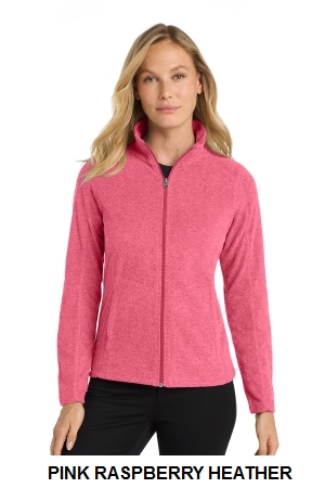 Port Authority Womens Heather Microfleece Full-Zip Jacket.  PORT A.  L235