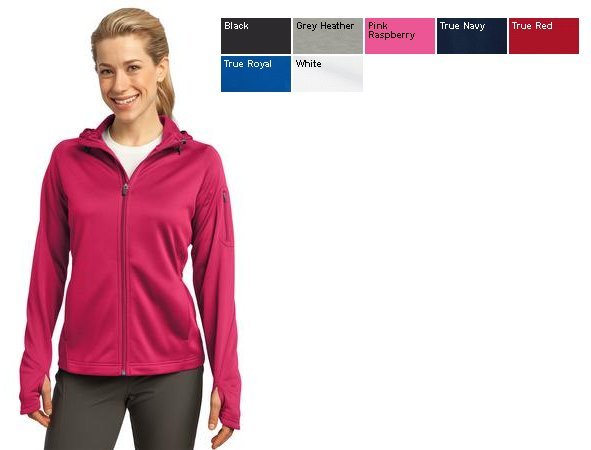 Sport-Tek® - Ladies Tech Fleece Full-Zip Hooded Jacket. L248