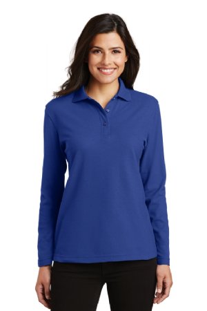 Port Authority - Ladies Long Sleeve Silk Touch Polo. (L500LS)