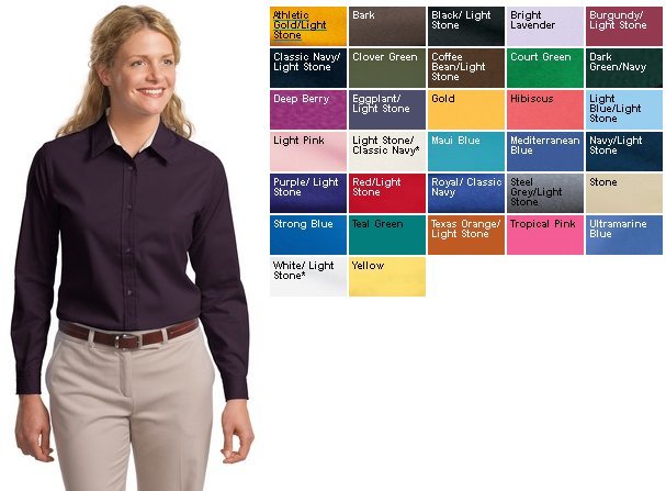 Port Authority® - Ladies Long Sleeve Easy Care Shirt. (L608)