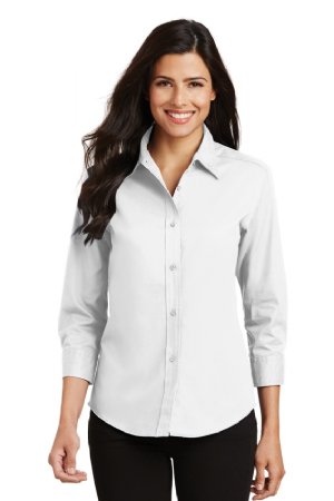 Port Authority Ladies 3/4-Sleeve Easy Care Shirt.  PORT A.  L612