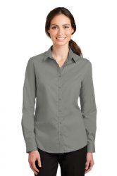 Port Authority® Ladies SuperPro™ Twill Shirt.  PORT A.  L663