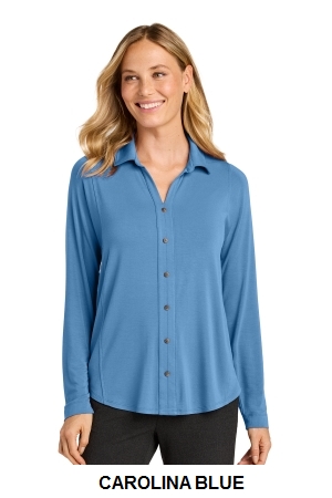 Port Authority Womens Luxe Knit Button Tunic.  PORT A.  LK5602