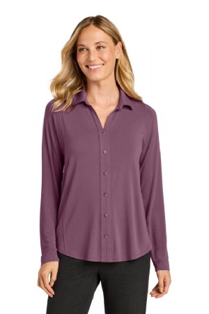 Port Authority Womens Luxe Knit Button Tunic.  PORT A.  LK5602