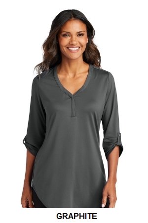 Port Authority Ladies City Stretch 3/4-Sleeve Tunic.  PORT A.  LK6840