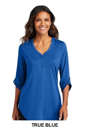 Port Authority Ladies City Stretch 3/4-Sleeve Tunic.  PORT A.  LK6840